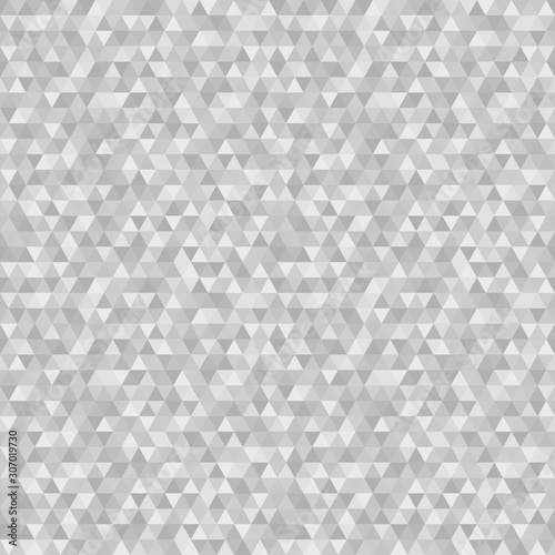 Tiled pattern from triangles. Seamless abstract texture. Triangle multicolored background. Black and white illustration