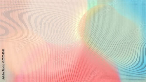 Abstract blurred transparency dot mosaic movie, glowing gradient magical waves. Background for Youtube, opener, Christmas theme, holiday, party, clubs, event, music clips, advertising footage.