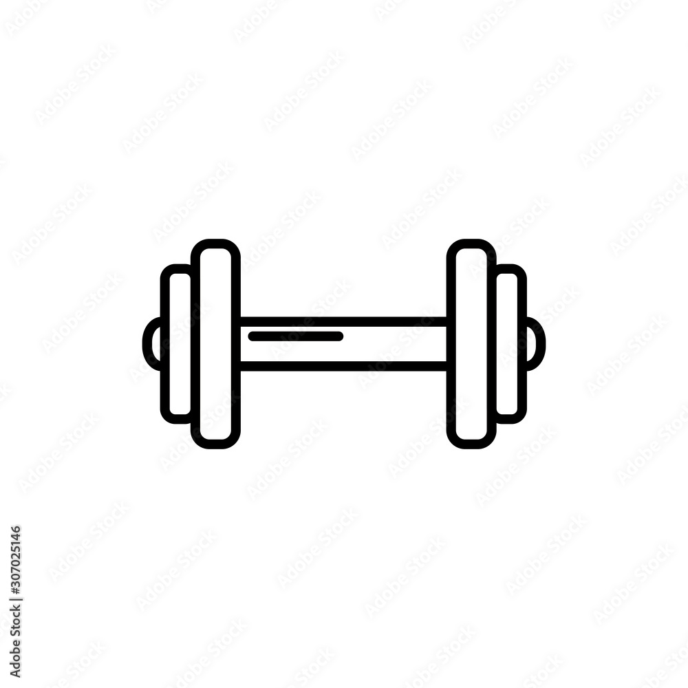 dumbbell equipment gym line style icon vector illustration design dumbbell equipment gym line style icon vector illustration design
