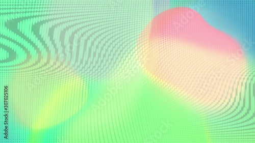 Abstract blurred transparency dot mosaic movie, glowing gradient magical waves. Background for Youtube, opener, Christmas theme, holiday, party, clubs, event, music clips, advertising footage.