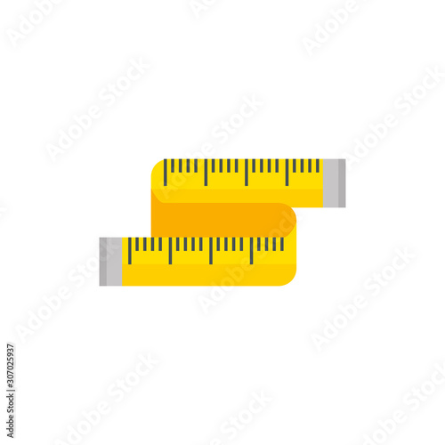 measuring tape scale isolated icon vector illustration design