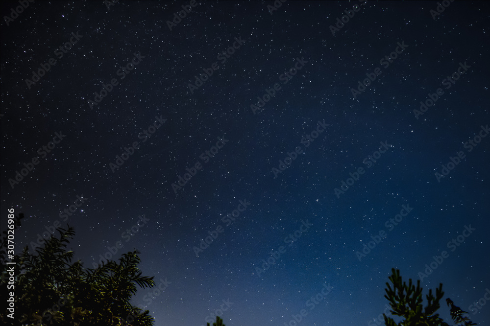 Stars in the black sky, constellations, astronomical observations Stars in the black sky, constellations, astronomical observations