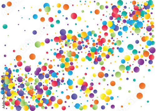 Festive color round confetti background. Abstract frame confetti texture for holiday, postcard, poster, website, carnivals, birthday and children's parties. Cover confetti mock-up. Wedding card layout