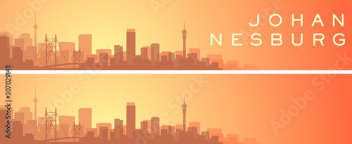 Johannesburg Beautiful Skyline Scenery Banner