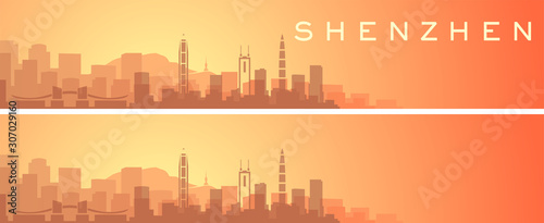 Shenzhen Beautiful Skyline Scenery Banner