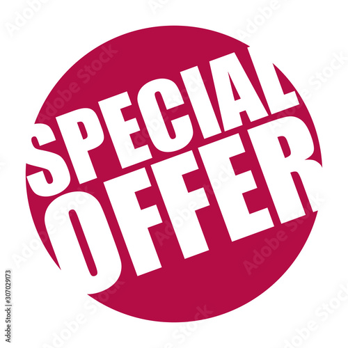 red vector banner special offer