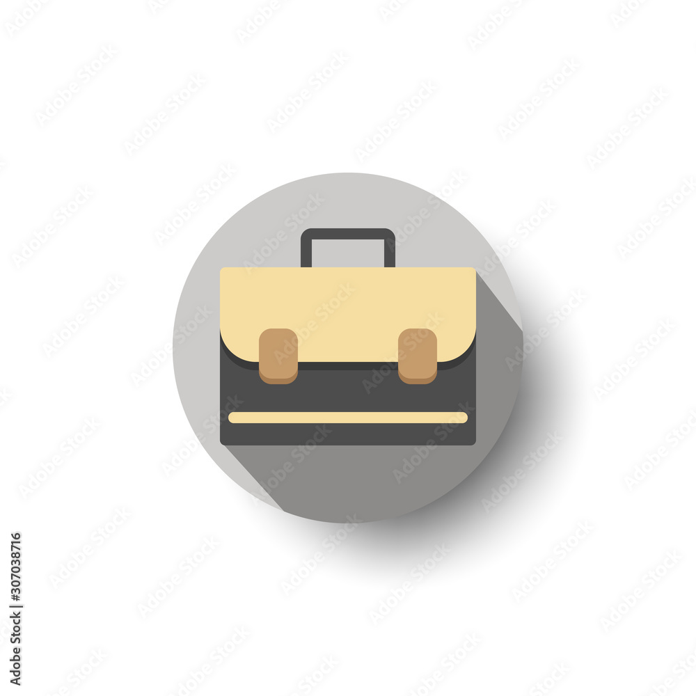 suitcase flat long shadow icon style suitcase flat long shadow icon style