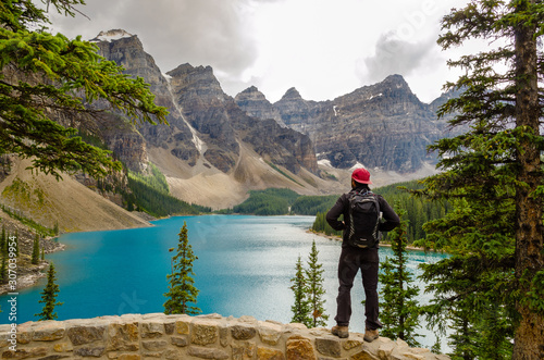 Moraine Lake Hiker