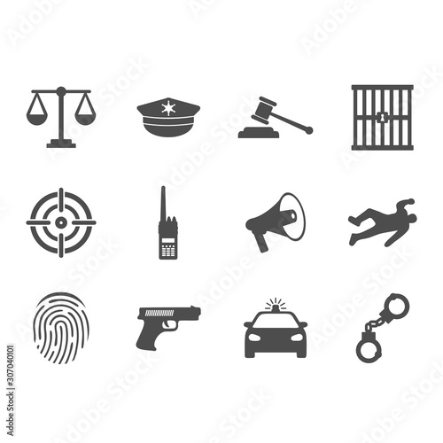 police icon vector design symbol