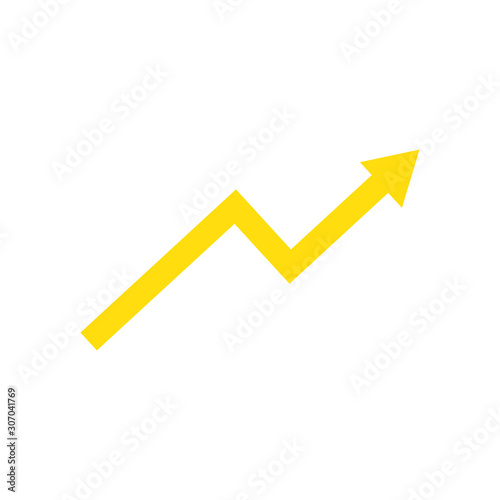 increase arrow icon design, Direction web forward direction web forward infographic and pointer theme Vector illustration