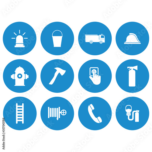 fire emergency tools sign icon vector design symbol