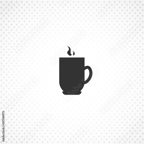 Coffee cup vector icon for mobile concept and web apps design