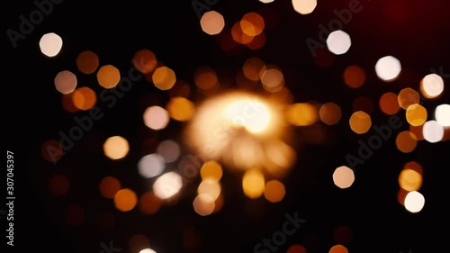 Abstract bokeh colourful glittering sparkles photo