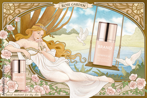 Skincare product ads