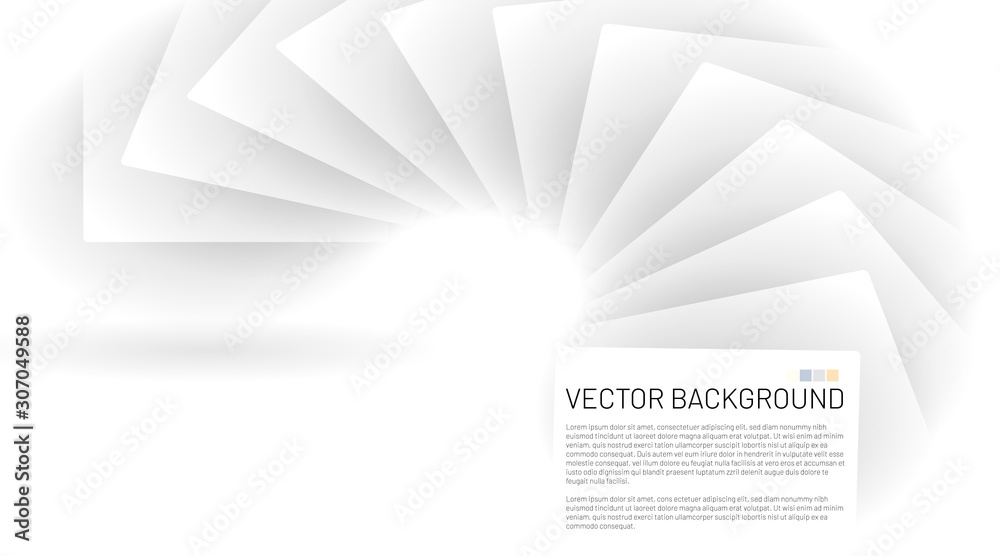 Modern abstract vector background. white square patterns that overlap with shadows. Vector illustrations for wallpapers, banners, backgrounds, cards, landing pages
