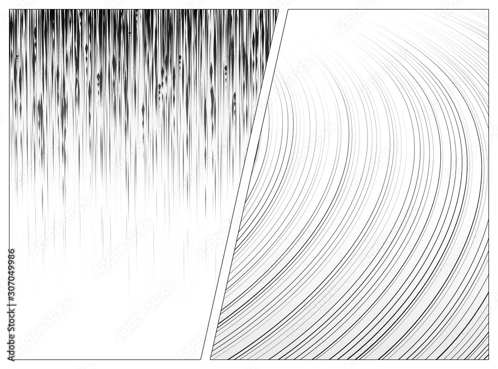 Manga speed line effect