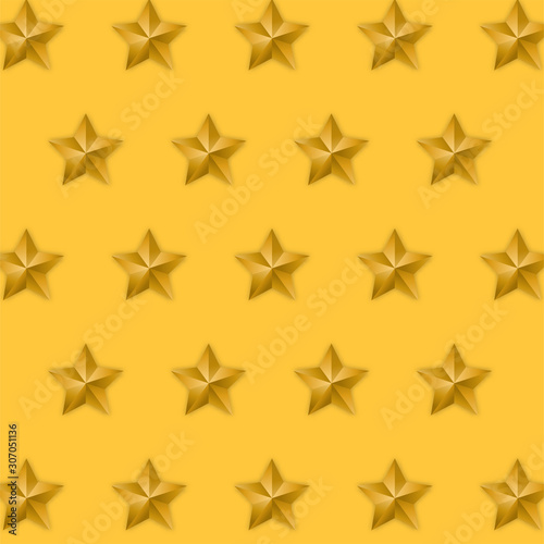 festival celebration, merry christmas, happy new year, gold star decoration, mustard background, Isolated vector design