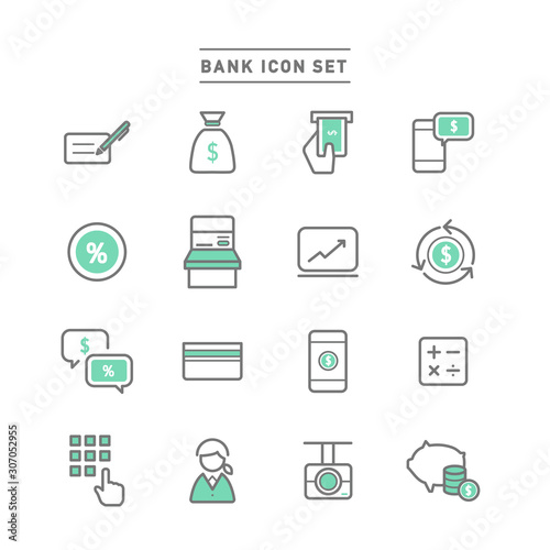 BANK ICON SET