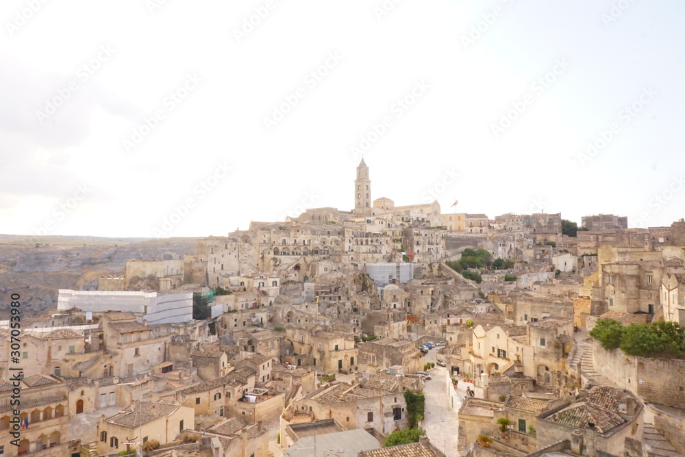 イタリアのマテーラの街並み