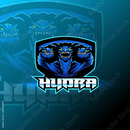Hydra esport mascot logo design