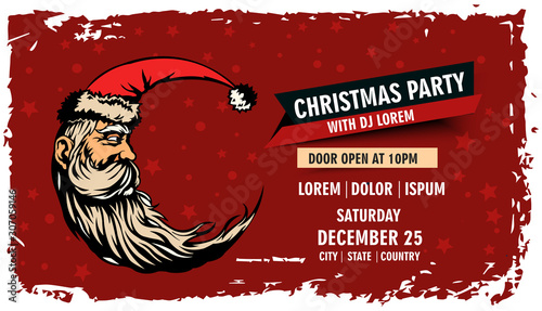 Merry Christmas and Happy New Year. Christmas posters and greeting card in beautiful background with decoration.2020 numbers. Vector illustration. Winter holiday invitations