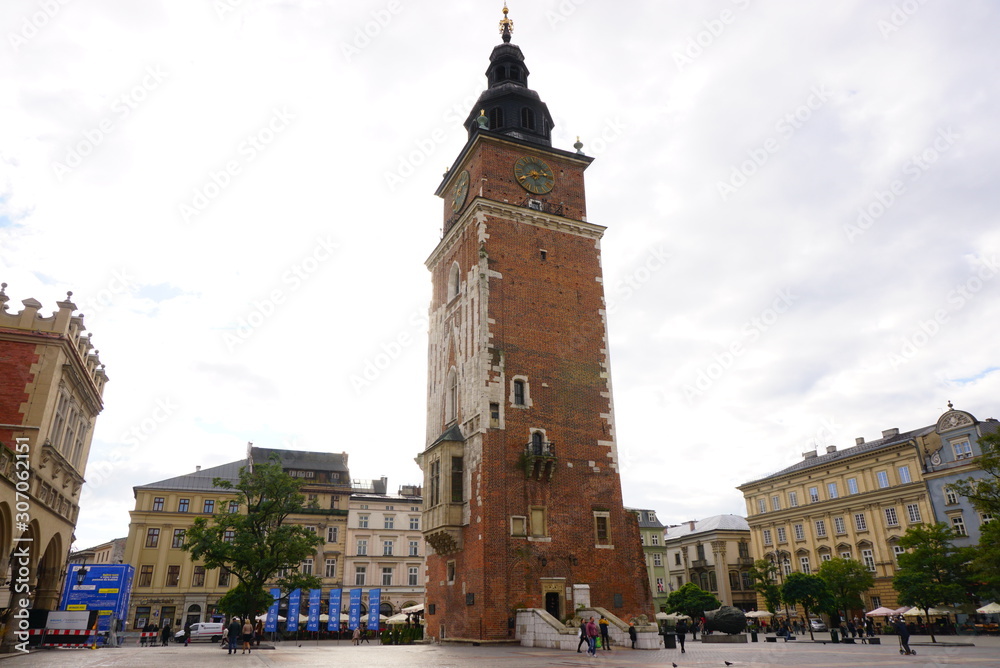 Obraz premium ポーランドのクラクフにある聖マリア教会