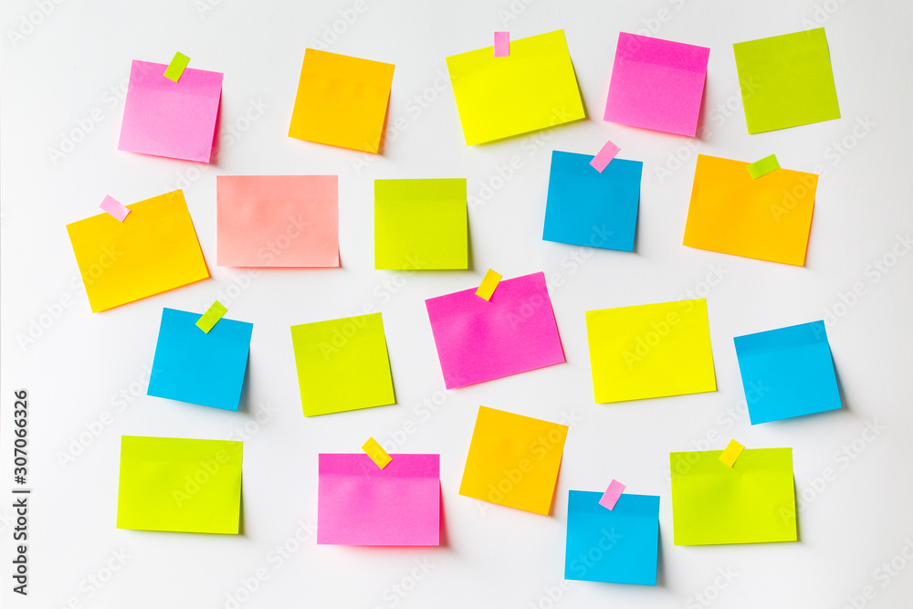Abstract empty sticky note, isolated on white background Abstract empty sticky note, isolated on white background