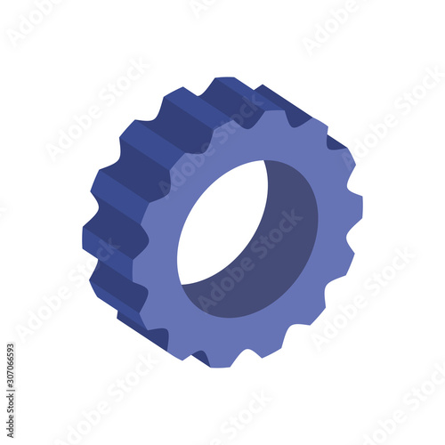 gear pinion machine isolated icon vector illustration design