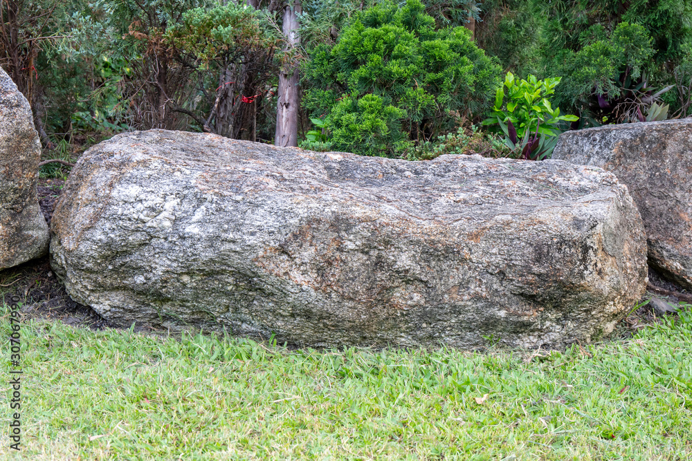 Big rock or stone in the garden. Big rock or stone in the garden.