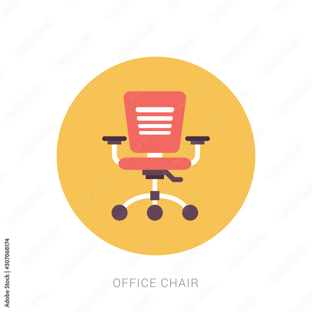 Office Chair vector icon design. Office Chair vector icon design.
