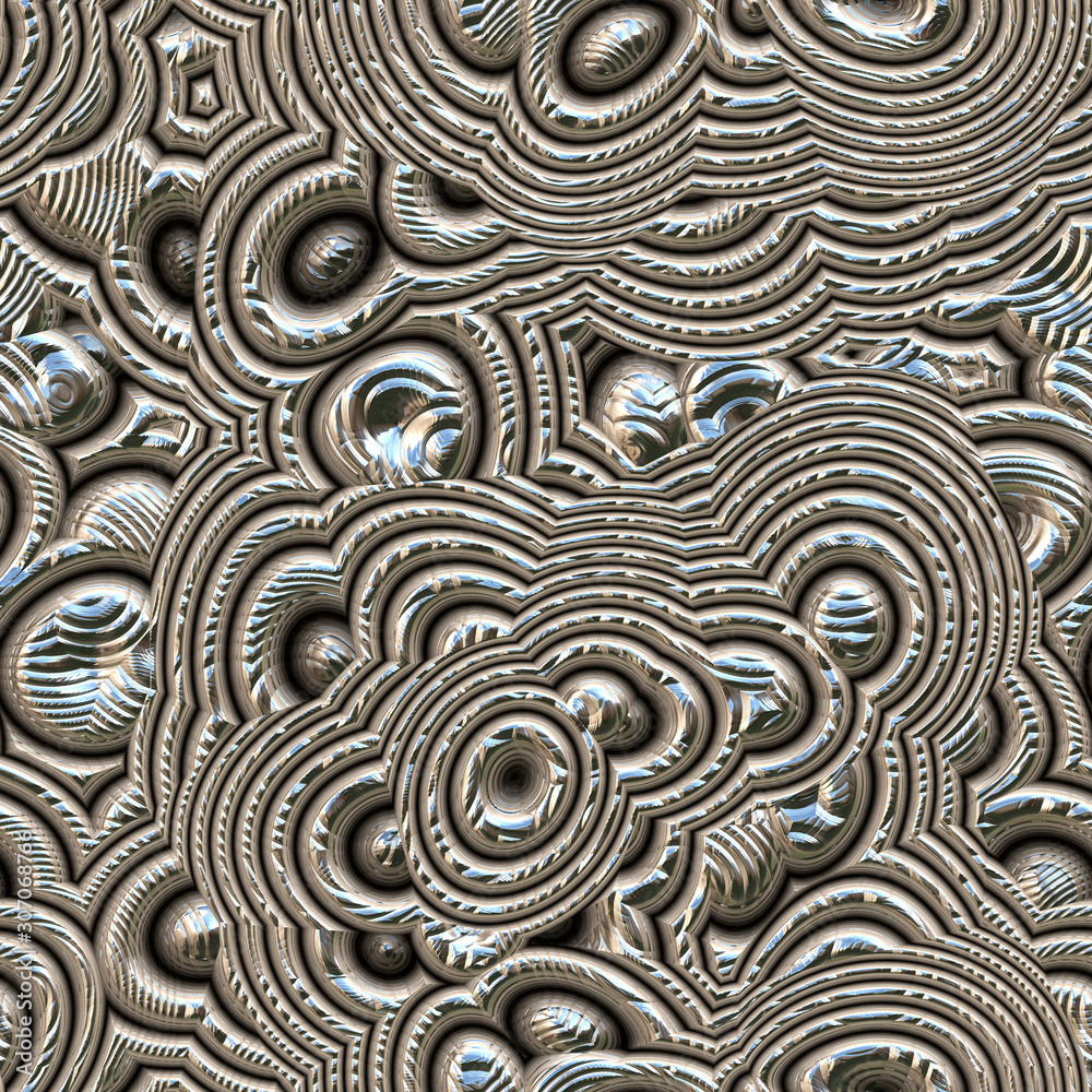 Silver Seamless Repeating Pattern Tile Silver Seamless Repeating Pattern Tile