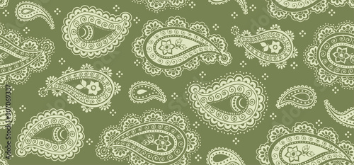 Seamless paisley all over pattern