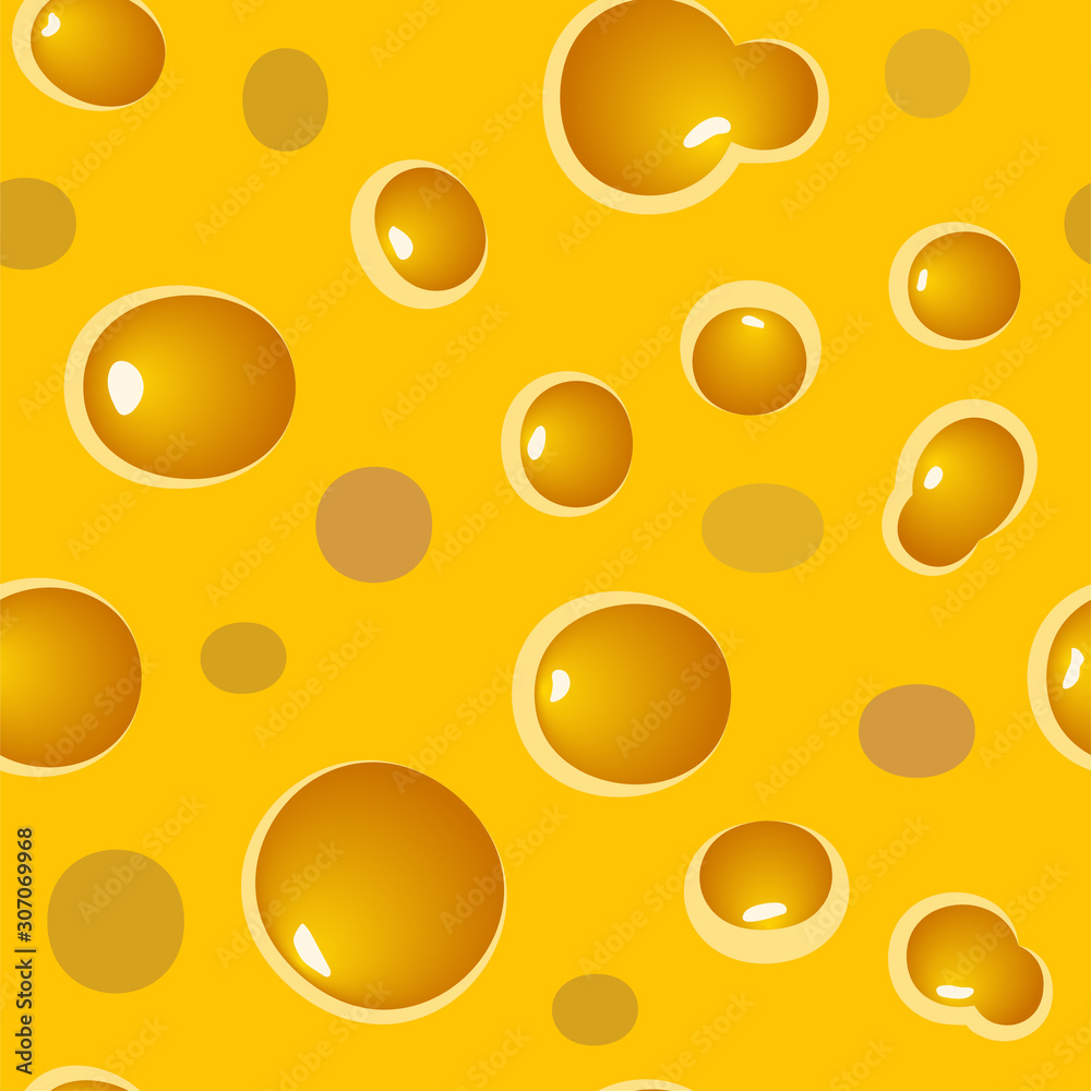 Seamless vector pattern with cheese texture. Seamless vector pattern with cheese texture.