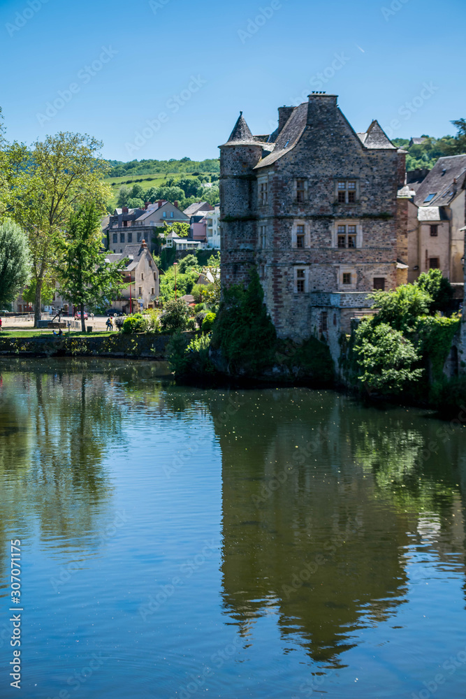 Fototapeta premium Espalion, Aveyron, Occitanie, France.