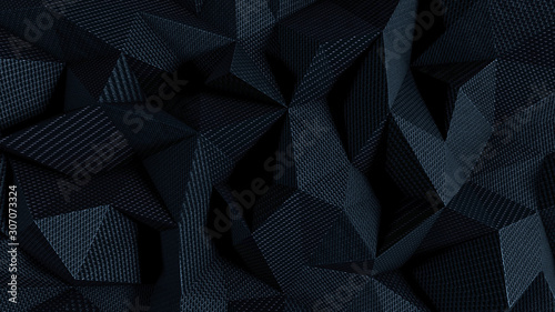 Abstract background with black fabric texture