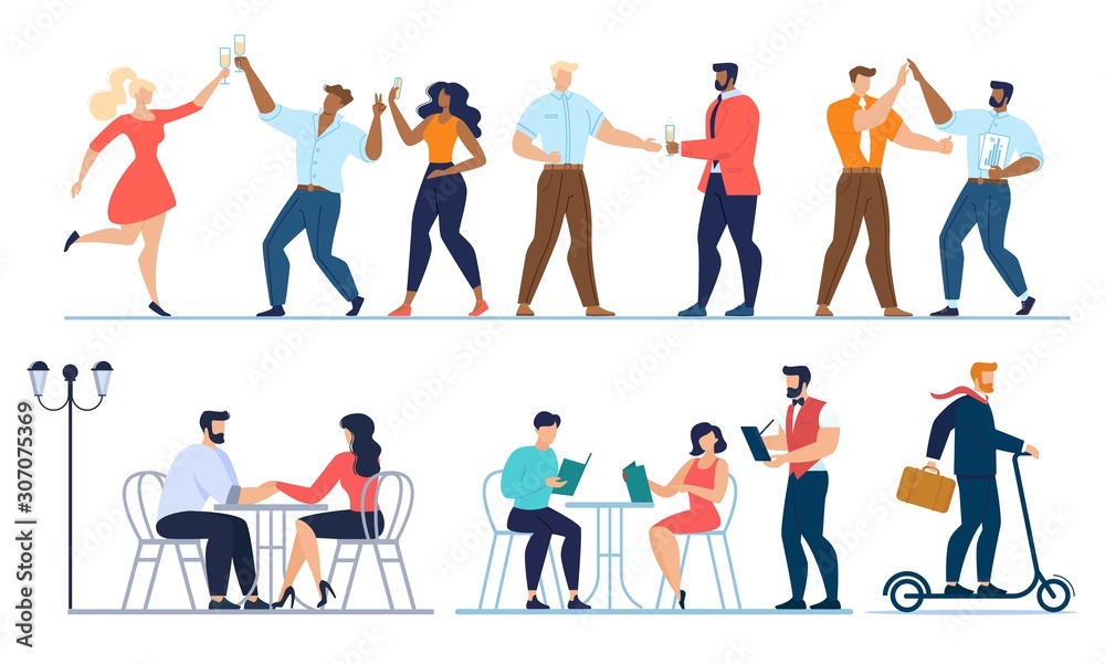 People Celebrating Party in Dating, Working Set People Celebrating Party in Dating, Working Set