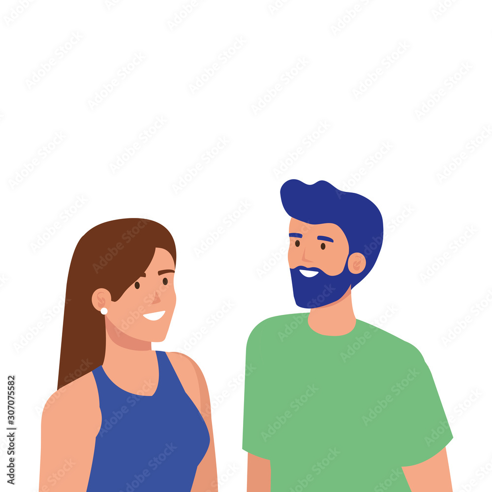 Woman and man avatar design, Person people human profile and user theme Vector illustration Woman and man avatar design, Person people human profile and user theme Vector illustration