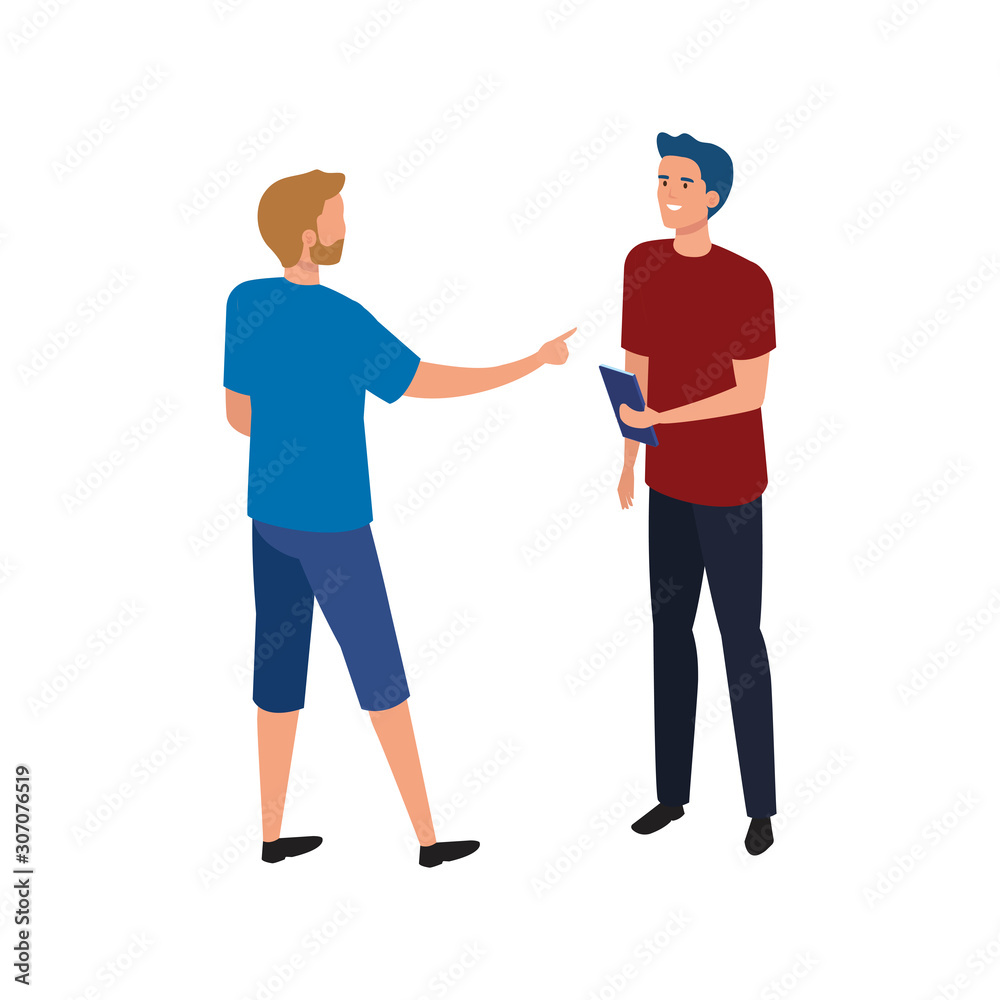 Avatar men with smartphone design, Boys males person people human social media and portrait theme Vector illustration Avatar men with smartphone design, Boys males person people human social media and portrait theme Vector illustration