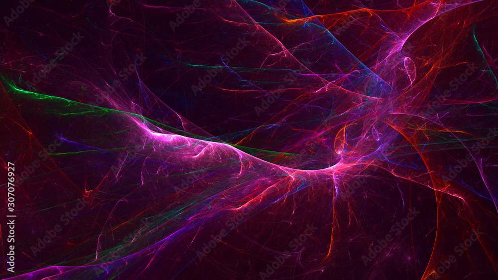 3D rendering abstract colorful fractal light background 3D rendering abstract colorful fractal light background
