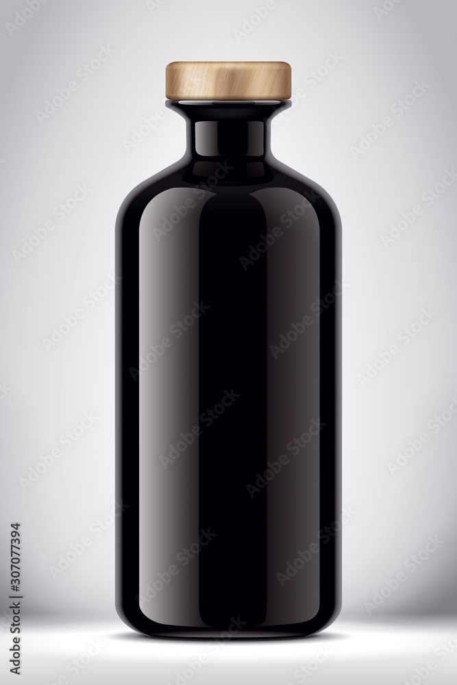 Glass bottle mockup on Background. Version with Cork. Glass bottle mockup on Background. Version with Cork.