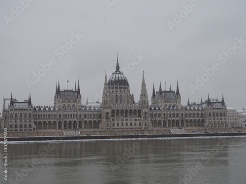 The first snow in Budapest 