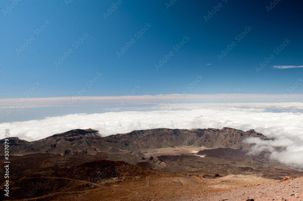 Pico del Teide, wulkan, Teneryfa, Hiszpania.