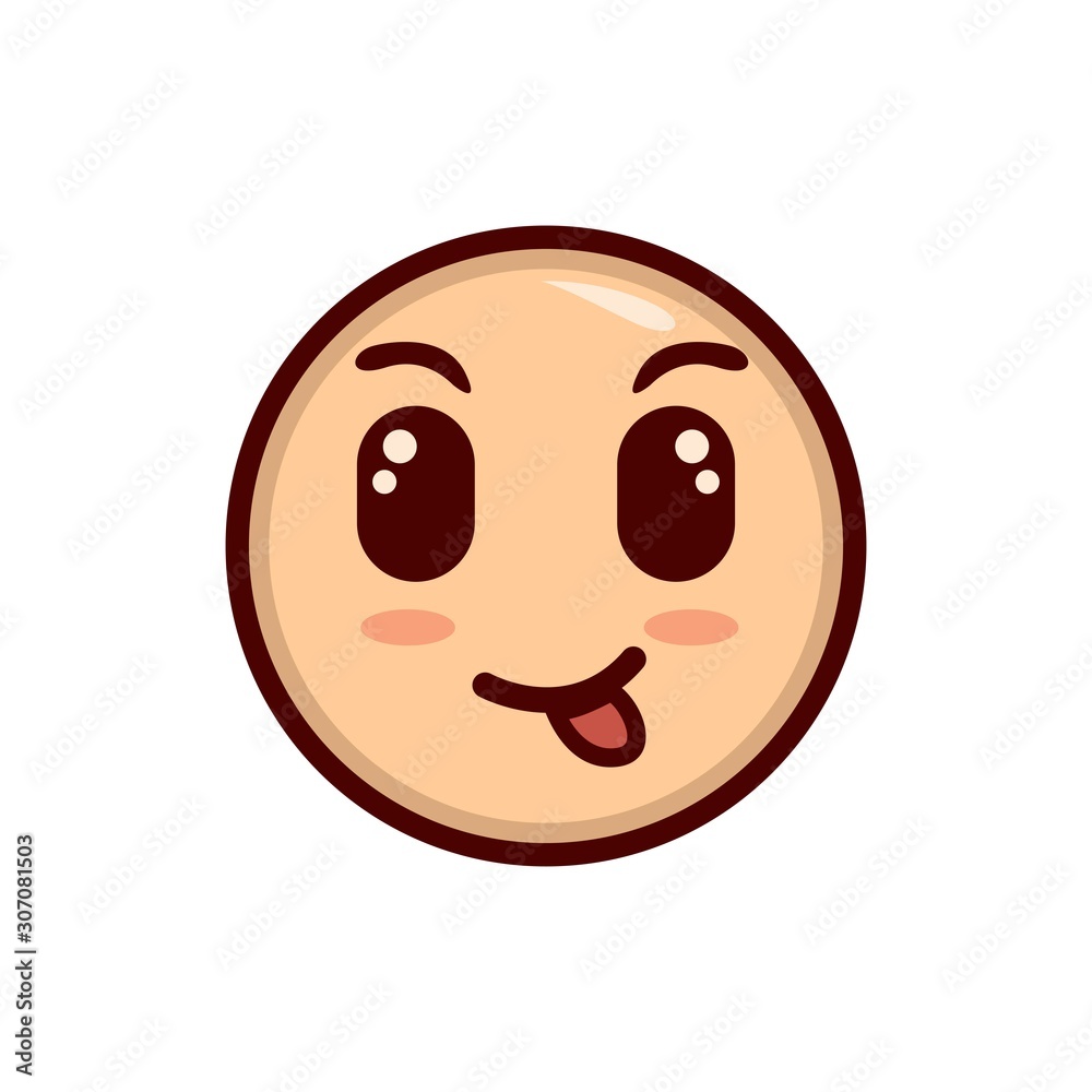 Fototapeta premium emoticon expression design mascot vector