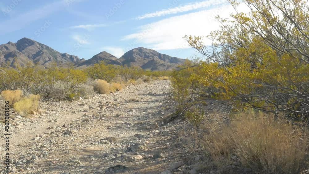 slider shot of off road trail in New Mexico