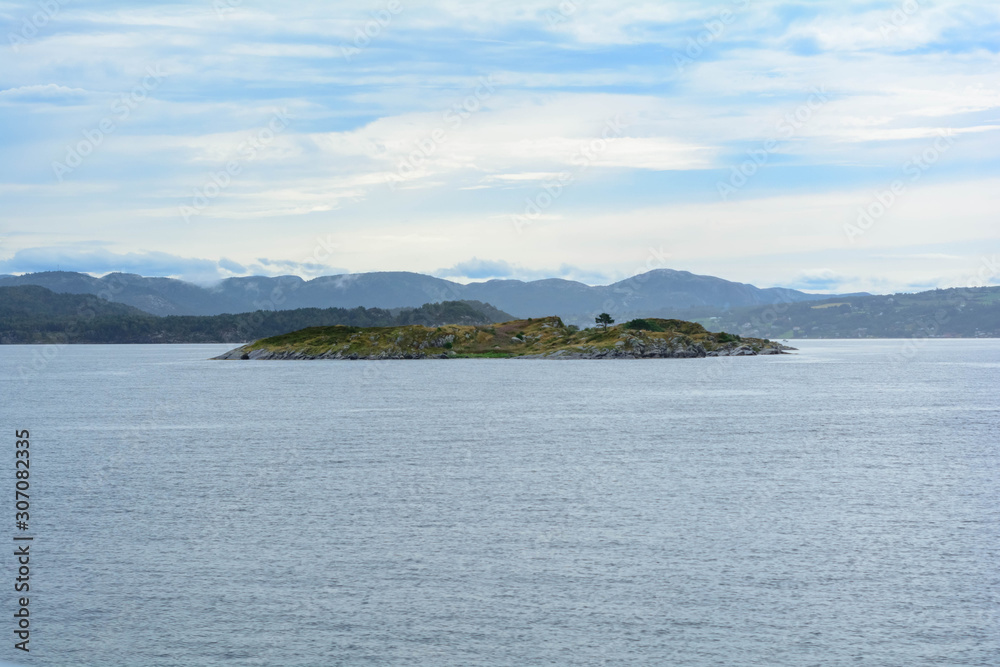 The landscape with mountains in Norway The landscape with mountains in Norway
