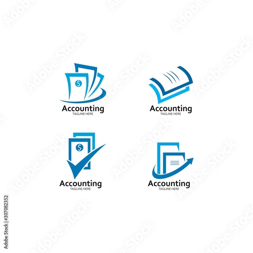 Business Accounting and Financial logo template vector illustration design 