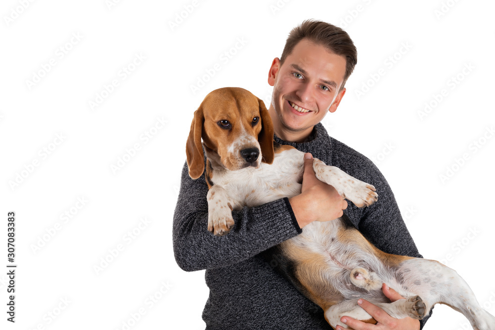 Owner and his dog