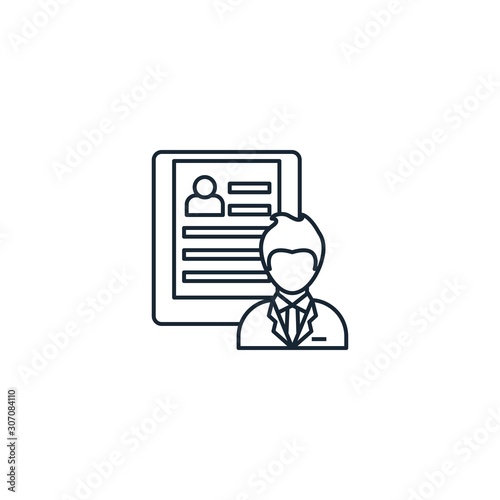 hr policies creative icon. line multicolored illustration. From Human Resources icons collection. Isolated hr policies sign on white background