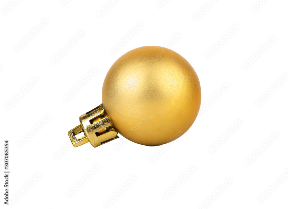 Golden Christmas ball