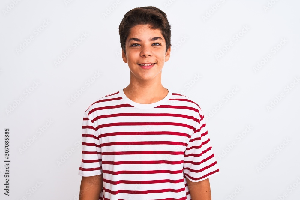 Handsome teenager boy standing over white isolated background with a happy and cool smile on face. Lucky person. Handsome teenager boy standing over white isolated background with a happy and cool smile on face. Lucky person.
